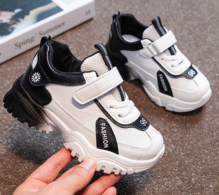 Kids Small White Athletic Sneakers Boys Comfortable Stylish - Kenyan Boutique