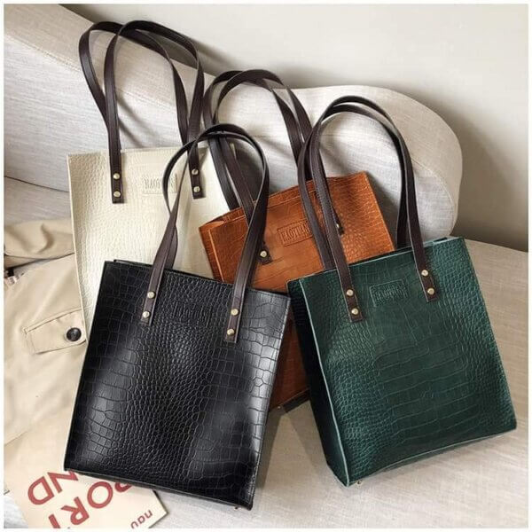 Tote Bag PU Leather Handbag Fashionable and Stylish - Image 10