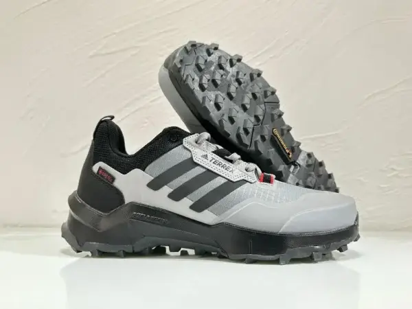 Adidas Terrex AX4 Gore-Tex Hiking Shoes – Grey/Black/White Hiking Sneakers and Shoes for Men