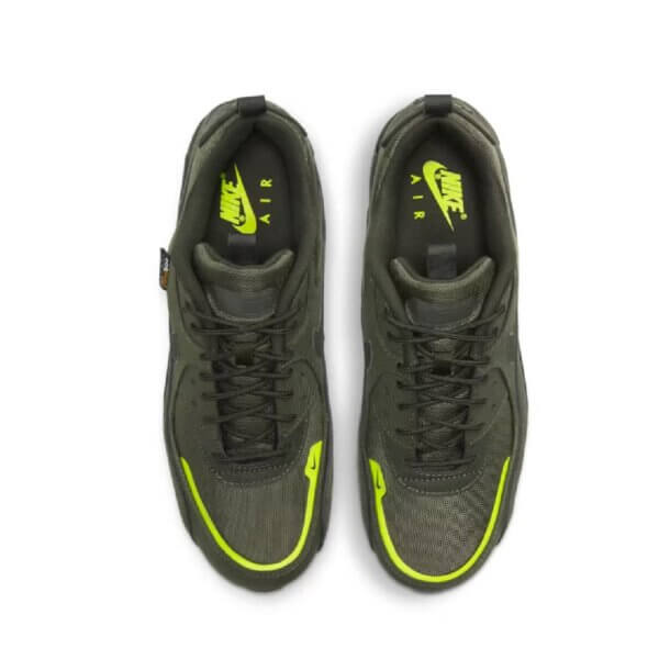 Nike Air Max 90 Surplus "Military Green Volt" Sneakers and Shoes for Men and Women - Image 5