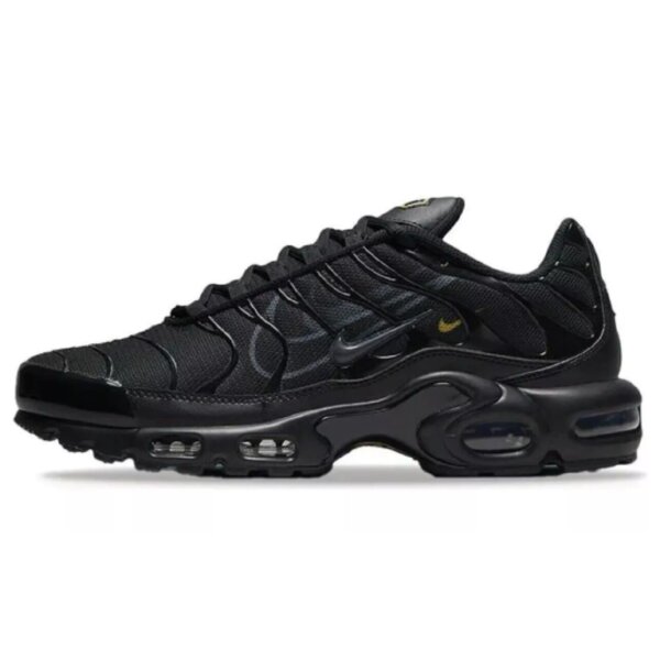 Nike Air Max Plus Black & Gold Sneakers and Shoes for Men and Women - Image 5