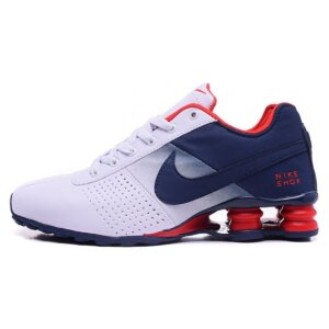 Nike Air Shox Deliver 809 Dark Blue/White/Red Sneakers and Shoes for Men and Women Unisex