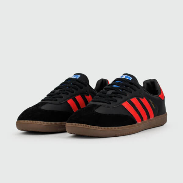 Adidas Samba OG Black Red Sneakers and Shoes for Men and Women Unisex - Image 2