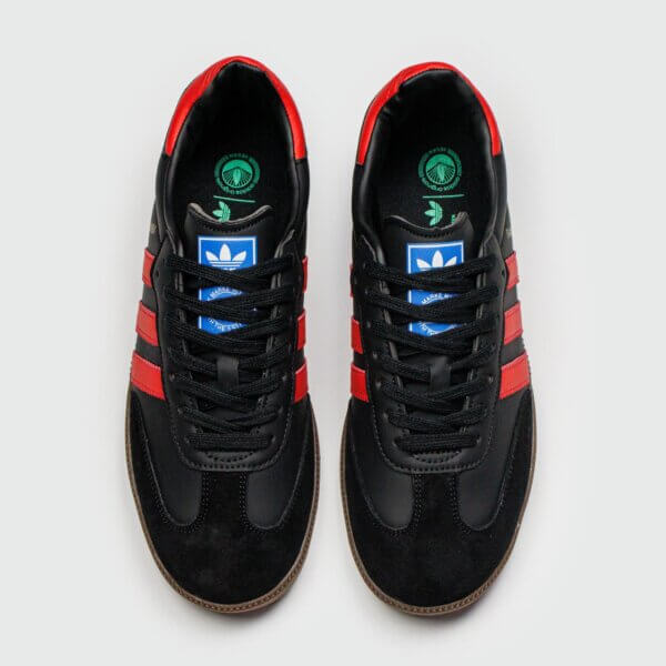 Adidas Samba OG Black Red Sneakers and Shoes for Men and Women Unisex - Image 6