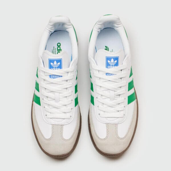 Adidas Samba White Green Sneakers and Shoes for Men and Women Unisex - Image 6