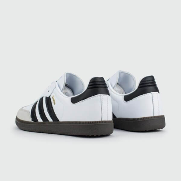 Adidas Samba White Black Sneakers and Shoes for Men and Women Unisex - Image 3