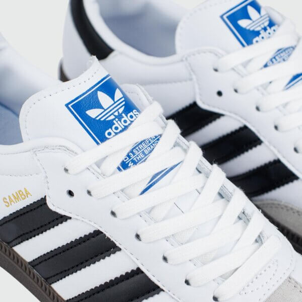 Adidas Samba White Black Sneakers and Shoes for Men and Women Unisex - Image 5