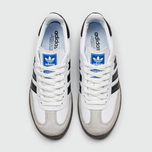 Adidas Samba White Black Sneakers and Shoes for Men and Women Unisex - Image 6