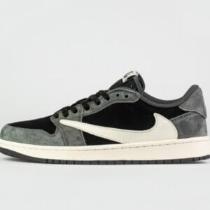 Air Jordan 1 Low x Travis Scott Dark Grey Sneakers and Shoes for Men and Women Unisex