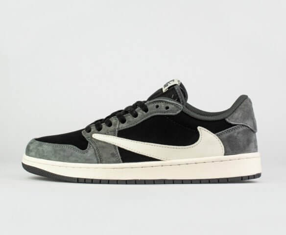 Air Jordan 1 Low x Travis Scott Dark Grey Sneakers and Shoes for Men and Women Unisex