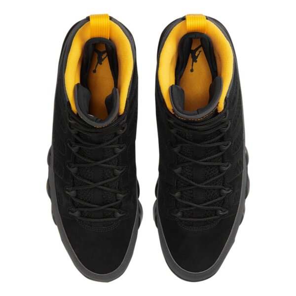 Air Jordan 9 Retro Dark Charcoal University Gold Sneakers and Shoes for Men - Image 4