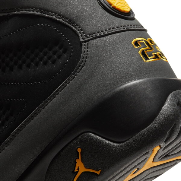 Air Jordan 9 Retro Dark Charcoal University Gold Sneakers and Shoes for Men - Image 7