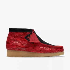 Clarks Unruly Men's Wallabee Boots Poocann COLLAB X RED Camouflage Unisex