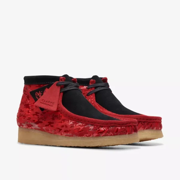 Clarks Unruly Men's Wallabee Boots Poocann COLLAB X RED Camouflage Unisex - Image 5