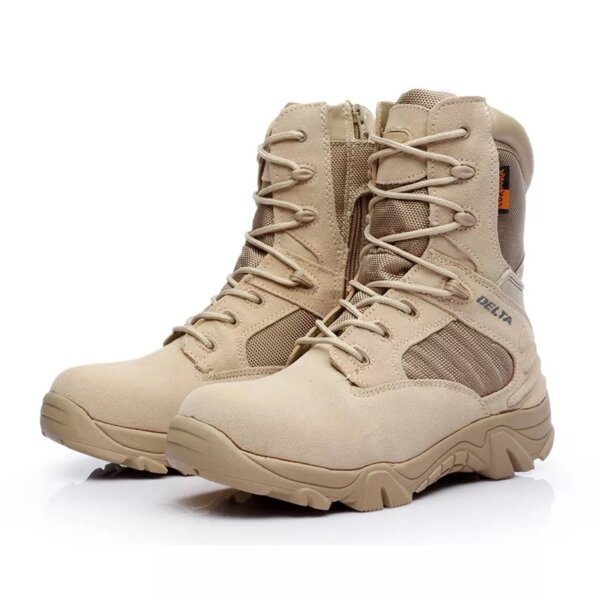 Delta Combat Military Boots Jungle Desert Camouflage Waterproof Leather Boots Lightweight Waterproof Sneaker Boot