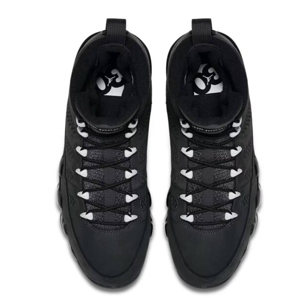 Nike Air Jordan 9 Retro IX Anthracite White Black Sneakers and Shoes for Men - Image 4