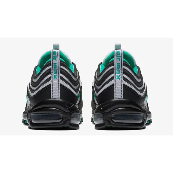 Nike Air Max 97 Black Green Sneakers and Shoes for Men and Women Unisex - Image 4