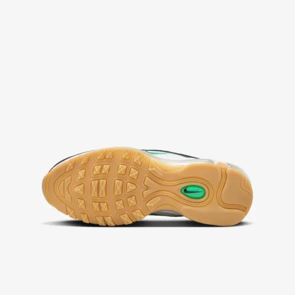 Nike Air Max 97 Black White Green Sneakers and Shoes for Men and Women Unisex - Image 6