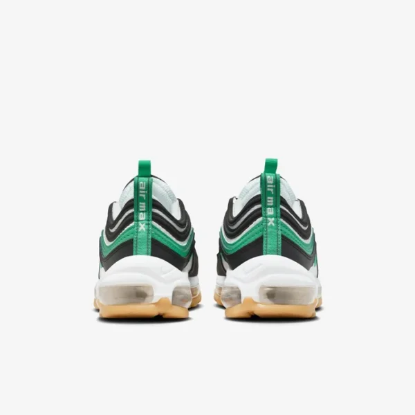 Nike Air Max 97 Black White Green Sneakers and Shoes for Men and Women Unisex - Image 5