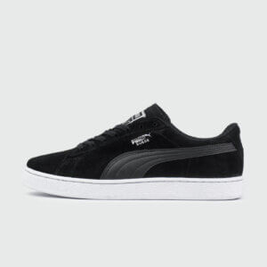 Puma Suede Classic Black and White Sneakers and Shoes for Men and Women Unisex