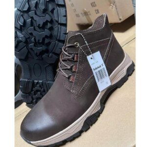 Timberland Men's Dark Brown Mid-Cut Waterproof Leather Boots Lightweight Waterproof Sneaker Boots (Copy)