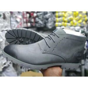 Timberland Men's Full Grey Leather Boots Lightweight Waterproof Sneaker Boots