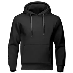 Unisex Plain Pullover Hoodie – 100% Cotton, Soft Comfort Fit with Kangaroo Pocket